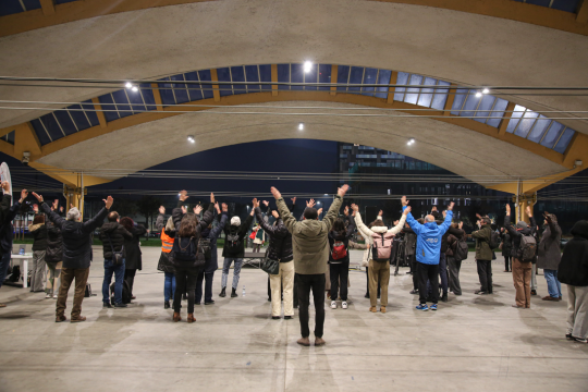Grande partecipazione al flash mob del 3 dicembre in Piazza Lucio Dalla